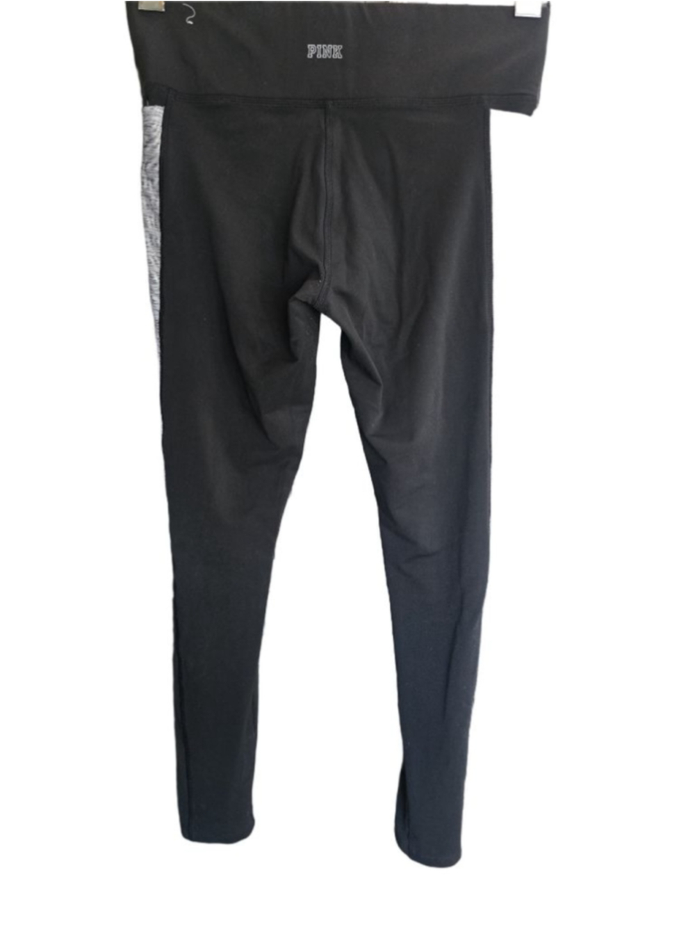 Women's PINK Black Gray Leggings M - Picture 2 of 5